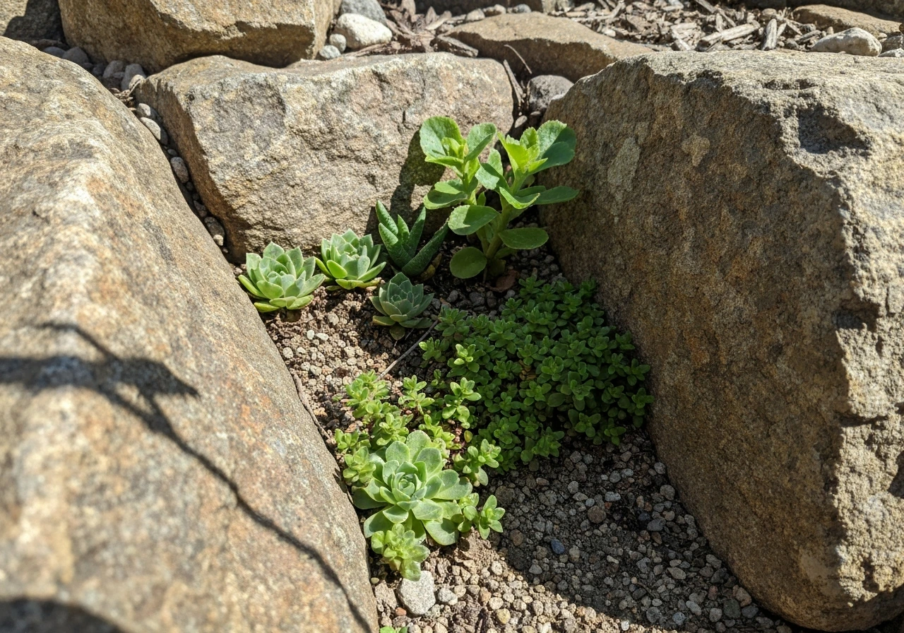 best plants to grow on rocks