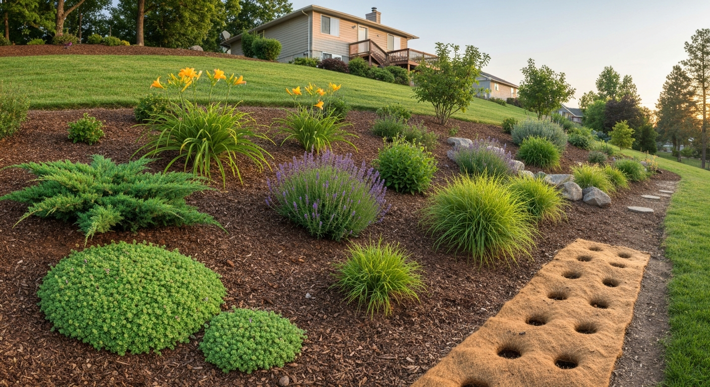 what plants grow well on a slope