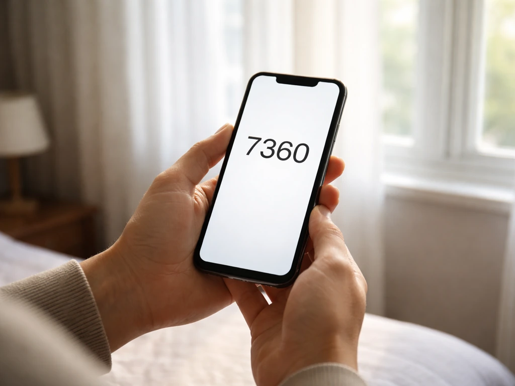 Anonymous hands hold a phone with a lux reading near a bedroom window in natural daylight.